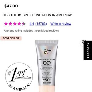 IT Cosmetics CC+ Cream SPF 50+ - Neutral Beige